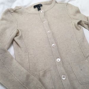 Oatmeal 100% cashmere sweater from Aqua